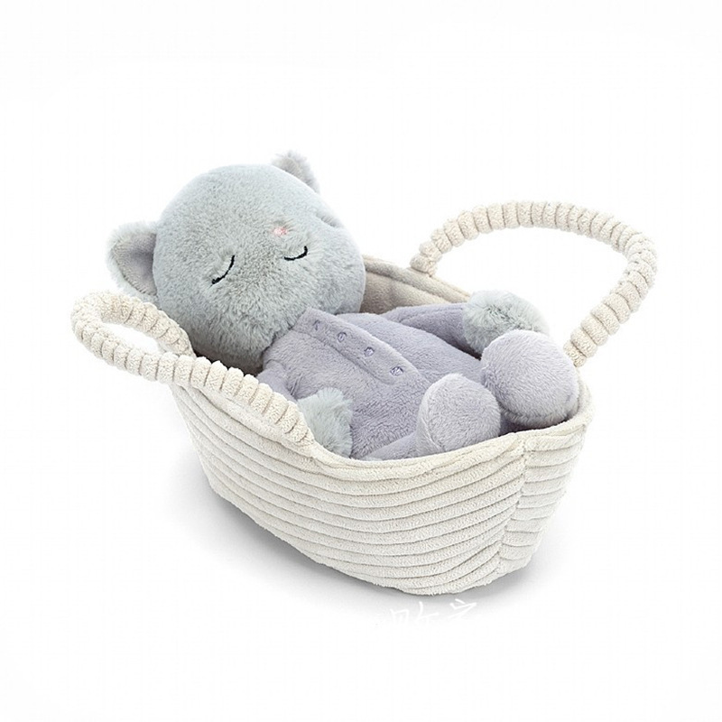 Chaton endormi 24cm