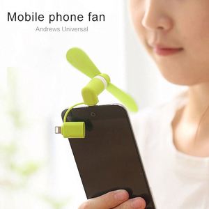 พัดลมมือถือพกพาขายส่งจากโรงงาน พัดลมขนาดเล็ก 2 in 1 แบบ USB สำหรับ iPhone และ Android Type-C พร้อมโลโก้สั่งทำ - Product Image 6