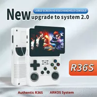 Console de jeu portable rétro PSP R36S Open Source 3,5 pouces HD avec écran tactile, joystick, système d'exploitation ARKOS, BA Arcade, transfrontalier