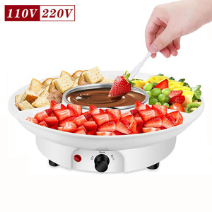 Fontaine à chocolat électrique pour plateau de fruits avec pot à <span class=keywords><strong>fondue</strong></span>, <span class=keywords><strong>tour</strong></span> de fusion et distributeur de sauce - Product Image 4