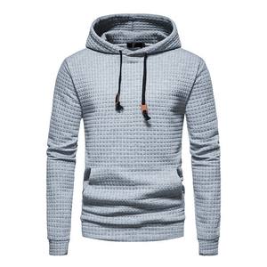 Felpa da uomo Casual <span class=keywords><strong>con</strong></span> <span class=keywords><strong>cappuccio</strong></span> Jacquard tinta unita <span class=keywords><strong>Plaid</strong></span> da uomo in cotone trapuntato <span class=keywords><strong>con</strong></span> <span class=keywords><strong>cappuccio</strong></span> - Product Image 3