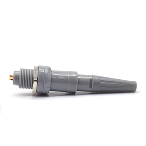 Wasserdichter Stecker und Buchse aus medizinischem Kunststoff 2-polig PNGM02GL. Runder Anschluss für Bluts auer stoffs onde M14 Graue Steck verbinder JEXIBOBTM - Product Image 1