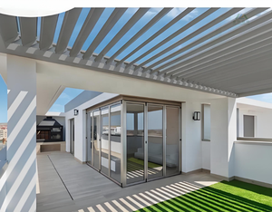 Pergola imperméable auto-cicatrisante de toit de pavillon de persienne rétractable motorisée bioclimatique en aluminium directe d'usine - Product Image 3