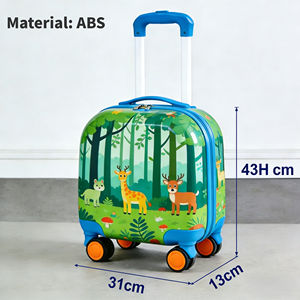 <span class=keywords><strong>Valise</strong></span> à roulettes pour enfant avec personnalisation de dessins animés multi-imprimés, <span class=keywords><strong>valise</strong></span> <span class=keywords><strong>rigide</strong></span> durable, bagage à main, <span class=keywords><strong>valise</strong></span> à roulettes en ABS - Product Image 2