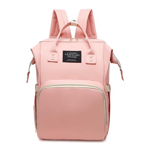 Water Resistant PU Backpack Light Gray Zipper Soft Handle Travel Casual Women's Wholesale - Product Image 6