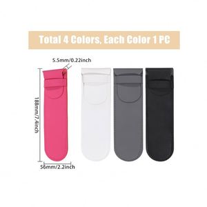 Fundas de Lujo para Abanicos de Mano YY, de Tela de Colores Mezclados, con Estuche de Cuero PU Plegable y Solapa, para Regalos - Product Image 4
