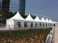 Pagoda eğlence çadırı ikinci el taşınabilir Pvc Metal alüminyum Pvc kaplı garajlar, kanopiler ve Carports alüminyum alaşımlı tüv. SGS.BV