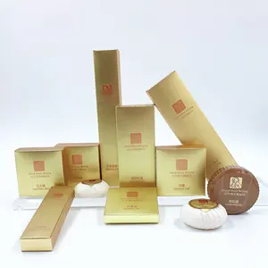 Hotel Hospitality Supplies Dry Amenities In Gold Paper Box