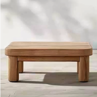 Table basse en racine de teck imperméable et unique, mobilier d'extérieur