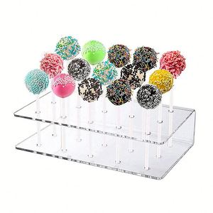 Soporte para Cake Pops de 15/20 Agujeros, Exhibidor de Piruletas de Acrílico Transparente, Soporte para Cake Pops para Bodas, Cumpleaños, Aniversarios - Product Image 1