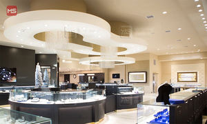 Armario <span class=keywords><strong>de</strong></span> oro para exhibición <span class=keywords><strong>de</strong></span> joyería antigua, diseño interior <span class=keywords><strong>de</strong></span> tienda <span class=keywords><strong>de</strong></span> joyería a la moda - Product Image 3