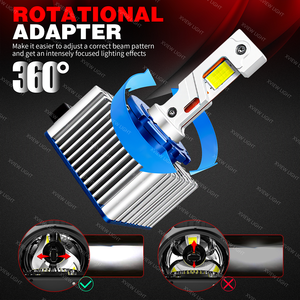 Accesorios para Automóviles, Nueva Serie <span class=keywords><strong>D</strong></span>, Canbus, Faro Delantero de Aluminio para Automóvil, Luz Blanca de 6000K, Bombilla LED para Faro Delantero D1S D2S D3S D4S - Product Image 4