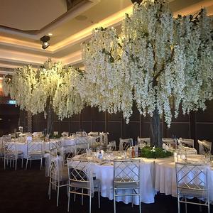 Arc de glycine artificielle de 120 cm, 11 pieds, fausse plante, pour décoration d'intérieur - Product Image 6