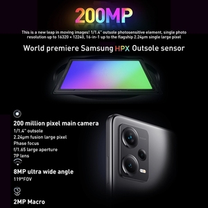 Expédition rapide RedM Note <span class=keywords><strong>12</strong></span> Pro + 5G 8 Go + 256 Go Téléphone 5G, avec double carte SIM NFC Infrarouge 6.67 - Product Image 5