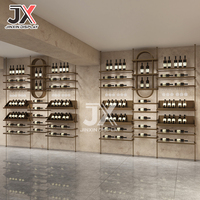 Étagères sur mesure, vitrines, clubs haut de gamme, bar, cave à vin rouge, vignobles, caves à vin, crémaillères à vin, design de magasin 3D