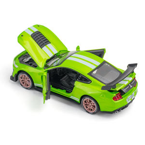 Vente en gros Cadeau pour garçon Voitures de simulation Jouet <span class=keywords><strong>1</strong></span>:32 <span class=keywords><strong>Mustang</strong></span> GT500 Pull Back Diecast Sports Vehicles Jouets avec son et lumière - Product Image 5