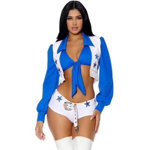 Disfraz Sexy de Animadora, Cosplay de Animadora, Vestido Corto de Fútbol de Equipo Nacional, Disfraz de Halloween para Mujer, Estrella, Chica - Product Image 3