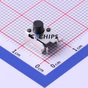 TS-1034-A6B3-D2 Tactile Switch SMD Switch Single Pole Single Throw Round Button 2.5N Horizontal Mount - Product Image 1