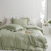 Nouvel ensemble de literie 100% coton, housse de couette et drap en pur coton, literie de luxe douce en coton à fibres longues