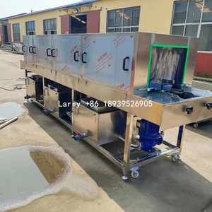 Endüstriyel plastik sandık temizleme yıkama makinesi tüneli kümes hayvanları sandık sepet kutusu yıkama çamaşır makinesi - Product Image 3