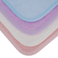 Lave-mains et lave-visage pour bébé, enfants, en bambou biologique, lingettes pour bébé, lingettes pour bébé de couleur unie, serviettes pour bébé