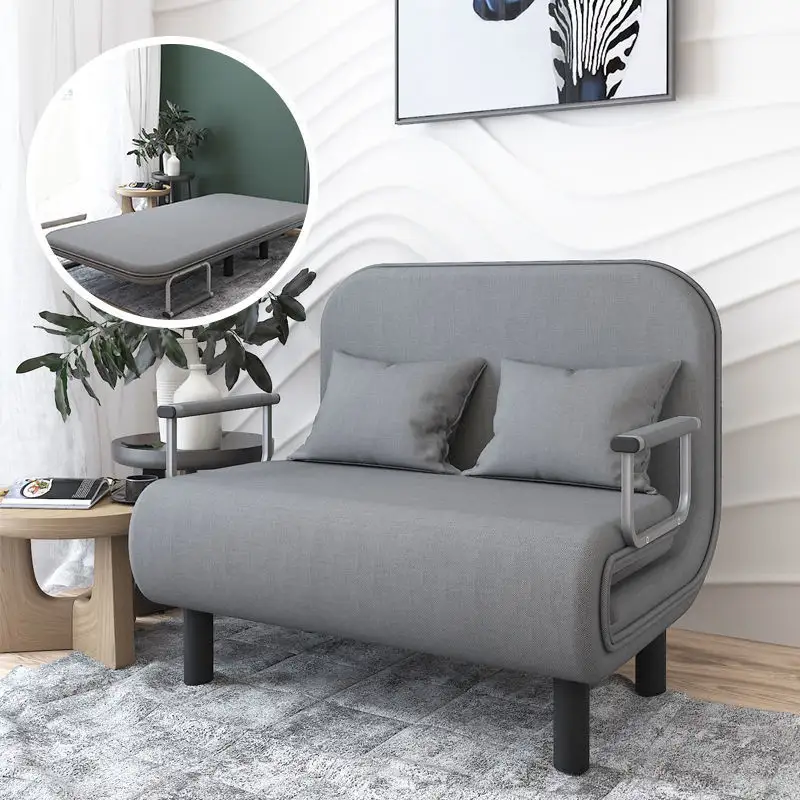Multi-functional hot Modern Convertible Fabric Swivel Single Seater Folding Sleeper Chair Sofa Bed