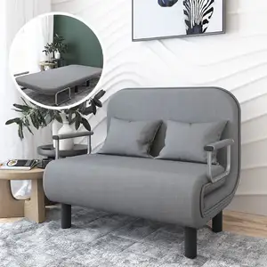 다기능 뜨거운 현대 컨버터블 패브릭 회전 단일 인승 접이식 슬리퍼 의자 소파 침대