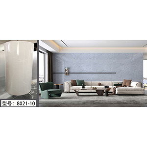 Autocollant mural Omoora <span class=keywords><strong>2</strong></span>,5 mm anti-rayures à imprimé marbre avec accents dorés pour <span class=keywords><strong>la</strong></span> décoration du salon et du hall - Product Image 2