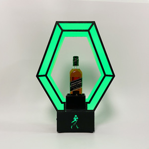 Illuminated Acrylic Wine Stand Led Lighting Modern Display <b>Rack</b> For <b>Bar</b> Ktv Commercial Use - Product Image 2