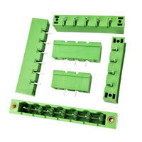 Connecteur de broches droites à embase fileté pour PCB, pas de 7,62 mm, avec prise de verrouillage - Type à souder 1-14P