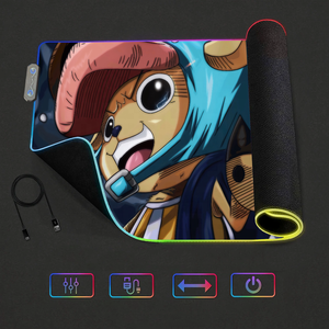 Tapis de bureau lumineux RGB Chopper One Pieces, imperméable, antidérapant, en caoutchouc, dérivés d'anime - Product Image 3