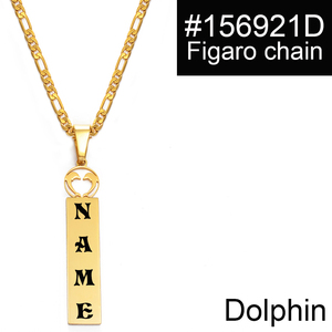 Colliers pendentifs avec lettres majuscules personnalisées, nom personnalisé, bijoux hawaïen Kiribati amoureux du cœur cocotier #156721 - Product Image 5