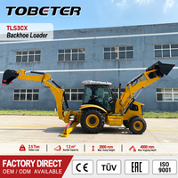 Backhoe Loader Kompak untuk Pertanian dan Utilitas Kota dengan Penggerak Empat Roda dan Penggunaan Penggalian Loader Backhoe untuk Konstruksi