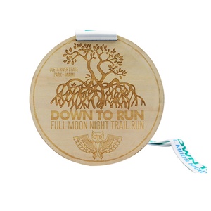 Medallón de Madera Personalizado con Grabado, Medalla Deportiva para Maratón, Recuerdo, Regalo, Decoración - Product Image 6