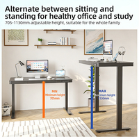 Table de travail ergonomique pour ordinateur avec tiroirs, bureau réglable en hauteur électrique pour la maison et le bureau