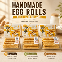 Nourriture orientale traditionnelle - Rouleaux d'œufs faits à la main en boîte/sac