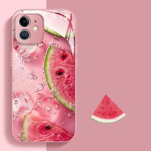 เคสฝาหลังโทรศัพท์มือถือ PC ลายแตงโมน้ำแข็งสำหรับ <span class=keywords><strong>iPhone</strong></span> 6 7 8 SE x XR XS 11 12 14 15 16 17 PRO MAX - Product Image 1