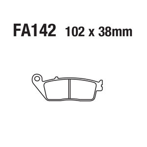 ผ้าเบรกดิสก์มอเตอร์ไซค์ วัสดุทองแดงเผาผนึกสำหรับ FA142 BMW <span class=keywords><strong>C</strong></span> 600 650 HONDA CB <span class=keywords><strong>CBR</strong></span> <span class=keywords><strong>250</strong></span> 400 650 750 1000 Z800 - Product Image 4