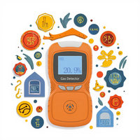 Analyseur multi-gaz portable haute précision Oceanus OC-840 O2/H2S/CO, micro-mètre d'oxygène, batterie rechargeable, ABS