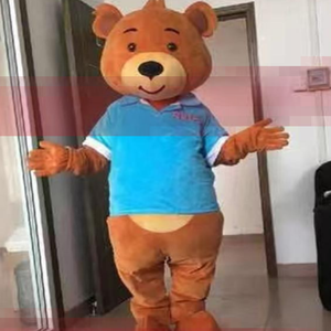 Disfraz de Mascota de oso en alquiler, juguetes de peluche Baer marrón de buena calidad para fiesta - Product Image 4
