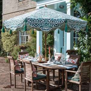 <span class=keywords><strong>Parasol</strong></span> de jardin octogonal à cadre en bois fabriqué à la main avec glands, grand <span class=keywords><strong>parasol</strong></span> pour <span class=keywords><strong>terrasse</strong></span>, patio et hôtel. - Product Image 2