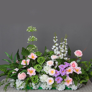 Ramo de Rosas de Seda de 9 Cabezas Personalizado de Alta Calidad, Flores Artificiales de Loto Realistas para Bodas, Día de la Madre, Navidad - Product Image 1