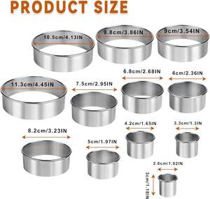 Multifunction Eco-Friendly Stainless Steel Pastry <b>Cutters</b> Fondant <b>Cake</b>/Fruit/Chocolate Decoration Molds Storage Kit 5 - Product Image 2