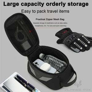 Borsa Impermeabile per Moto, Multifunzione, Riflettente, per Sedile Posteriore, Borsa da Serbatoio, Zaino da Viaggio per Esterni - Product Image 5