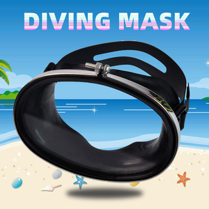 Masque de plongée encadré en verre trempé de 4,0 mm, anti-buée, pour sports nautiques, adulte, universel - Product Image 5