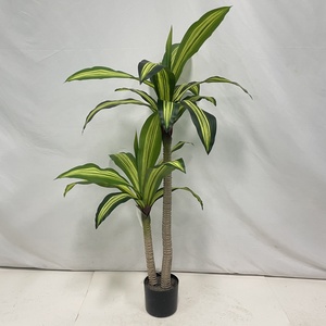 Material de seda espacial de hierro brasileño 120cm bonsái verde Artificial árbol sintético planta de imitación para decoración de hogar u oficina - Product Image 3