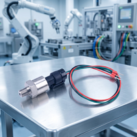 Sensor Tekanan Udara Minyak Gas Cair Diesel 60MPa 4-20mA 0-5V 1-5V 0.5-4.5V IIC RS485 Keramik Pemancar Tekanan Kompresor Udara