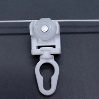 60/70/80mm Premium Qualität S Wave Vorhangs chiene Zubehör Ripple Fold Curtain Runner Schienen haken hängen