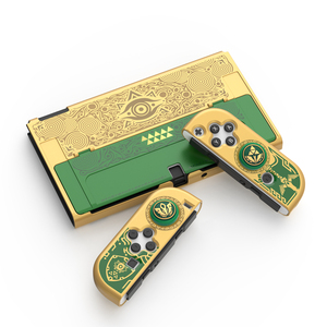 Nouvelle conception, étui de protection doré-vert de qualité supérieure, compatible avec la console OLED, accessoires de jeu, Switch The Legend of Zelda - Product Image 1