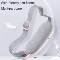 Charge USB Compresse Chaude Vibration Électrique Réchauffement Utérus Masseur Intelligent Ceinture De Massage Abdominal Soulagement Des Douleurs Menstruelles 1800mAh